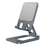 Supporto da scrivania pieghevole e regolabile in altezza T2 in lega di alluminio per telefono e tablet., T2
