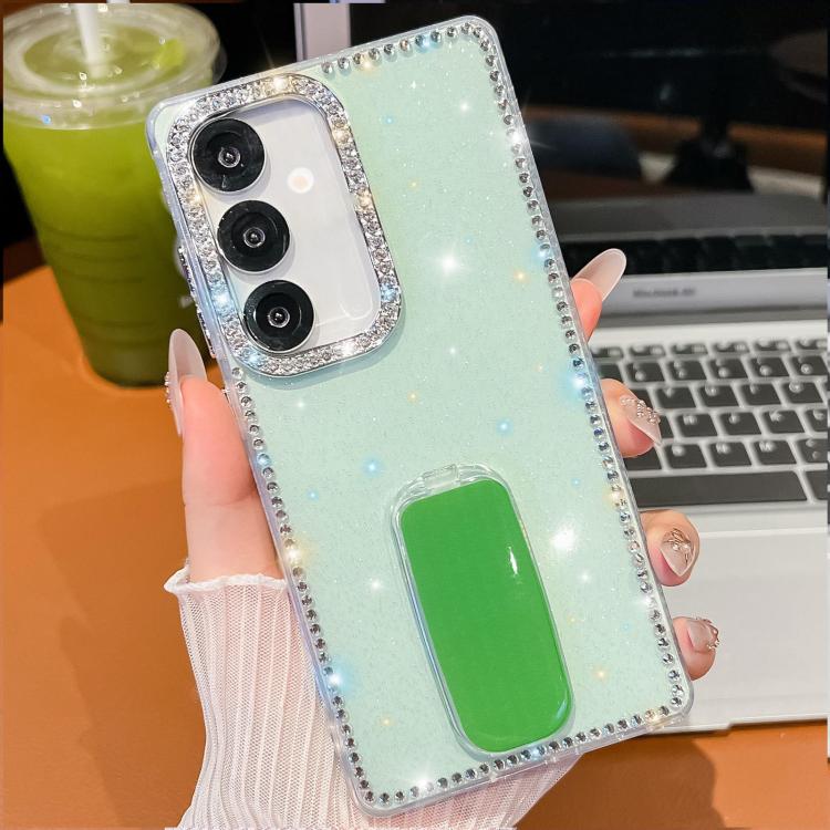 Custodia per telefono anti-caduta a 4 angoli in TPU con strass glitterati e supporto, For Samsung Galaxy S25 5G, For Samsung Galaxy S25+ 5G, For Samsung Galaxy S25 Ultra 5G, For Samsung Galaxy A16 5G