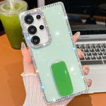 Custodia per telefono anti-caduta a 4 angoli in TPU con strass glitterati e supporto, For Samsung Galaxy S25 5G, For Samsung Galaxy S25+ 5G, For Samsung Galaxy S25 Ultra 5G, For Samsung Galaxy A16 5G