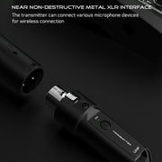 Convertitore microfono cablato a wireless con trasmettitore e ric