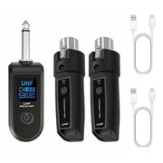 Convertitore microfono cablato a wireless 2 trasmettitori 1 ricev