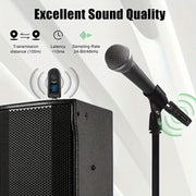 Convertitore microfono cablato a wireless 2 trasmettitori 1 ricev