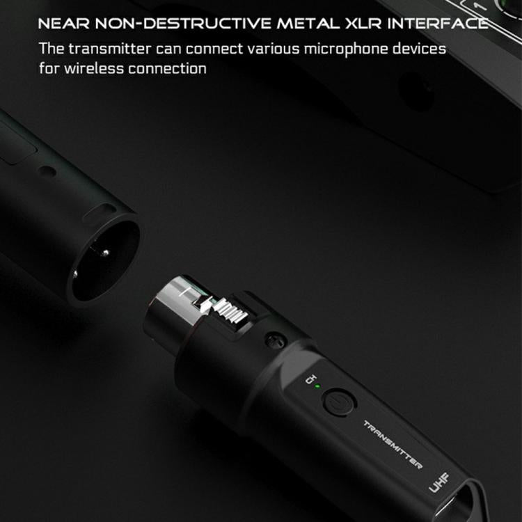 Convertitore microfono cablato a wireless 2 trasmettitori 1 ricev