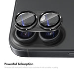 Pellicola in vetro temperato ENKAY con trattamento antiriflesso per obiettivo fotografico, lega di alluminio spazzolato e vetro temperato., For iPhone 17