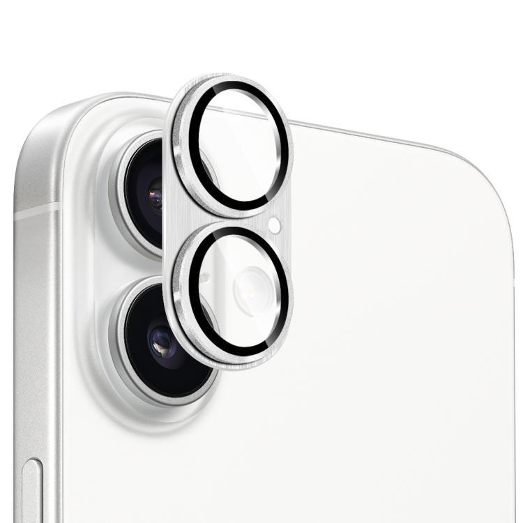 Pellicola in vetro temperato ENKAY con trattamento antiriflesso per obiettivo fotografico, lega di alluminio spazzolato e vetro temperato., For iPhone 17