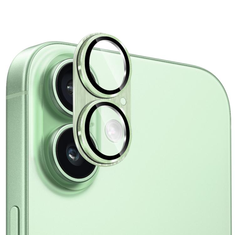 Pellicola in vetro temperato ENKAY con trattamento antiriflesso per obiettivo fotografico, lega di alluminio spazzolato e vetro temperato., For iPhone 17