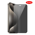 Pellicola protettiva in vetro temperato con stampa effetto seta, copertura completa, per la privacy, JUNSUNMAY, 25 pezzi., For iPhone 17 Pro Max, For iPhone 17 Pro, For iPhone 17, For iPhone Air, For iPhone 16 Pro Max, For iPhone 16 Pro                ...