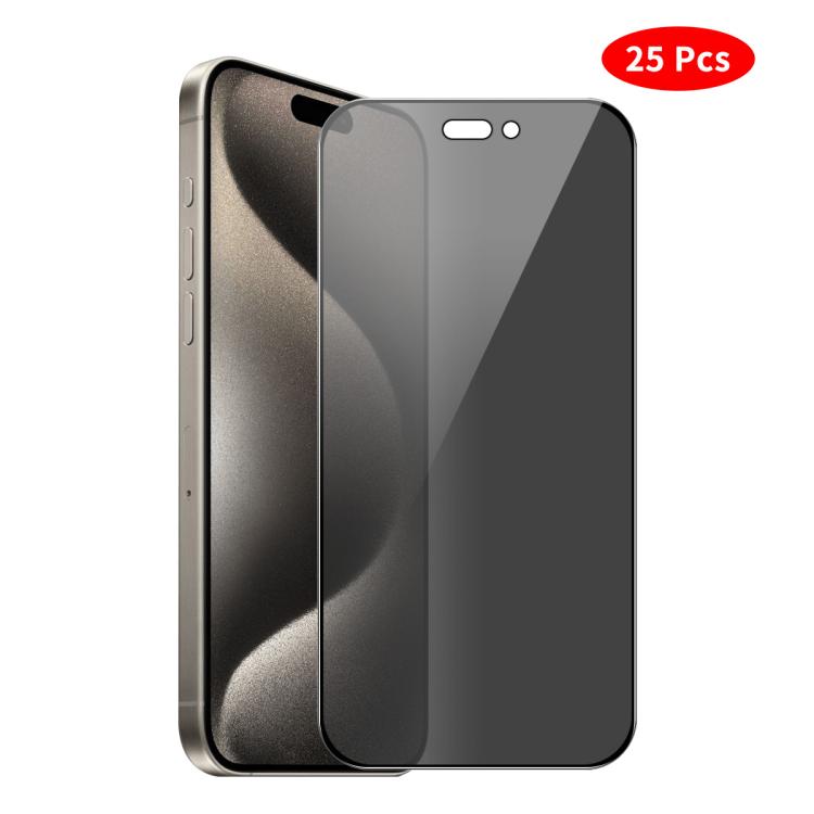 Pellicola protettiva in vetro temperato con stampa effetto seta, copertura completa, per la privacy, JUNSUNMAY, 25 pezzi., For iPhone 17 Pro Max, For iPhone 17 Pro, For iPhone 17, For iPhone Air, For iPhone 16 Pro Max, For iPhone 16 Pro                ...