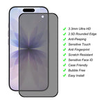 Pellicola protettiva in vetro temperato con stampa effetto seta, copertura completa, per la privacy, JUNSUNMAY, 25 pezzi., For iPhone 17 Pro Max, For iPhone 17 Pro, For iPhone 17, For iPhone Air, For iPhone 16 Pro Max, For iPhone 16 Pro                ...
