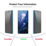 Pellicola protettiva in vetro temperato con stampa effetto seta, copertura completa, per la privacy, JUNSUNMAY, 25 pezzi., For Samsung Galaxy A37 / A57 5G, For Samsung Galaxy A27 5G, For Samsung Galaxy A25e, For Samsung Galaxy S25 FE 5G                ...