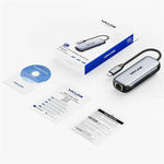 WAVLINK NWU330GD Support 95W PD Output USB-C to RJ45 2.5Gbps Network Converter, NWU330GD