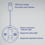 Trasmettitore audio Bluetooth 5.4 USB LE524 per TV e PC