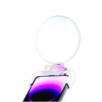 Luce LED rotonda portatile per smartphone con supporto