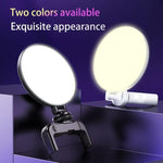 Luce LED rotonda portatile per smartphone con supporto