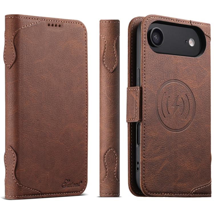 Custodia per telefono SUTENI J07 multifunzionale con apertura orizzontale e MagSafe in pelle., For iPhone 18, For iPhone 18 Pro, For iPhone 18 Pro Max, For iPhone 17 Pro Max, For iPhone 17 Pro, For iPhone 17, For iPhone Air