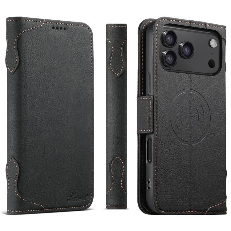 Custodia per telefono SUTENI J07 multifunzionale con apertura orizzontale e MagSafe in pelle., For iPhone 18, For iPhone 18 Pro, For iPhone 18 Pro Max, For iPhone 17 Pro Max, For iPhone 17 Pro, For iPhone 17, For iPhone Air