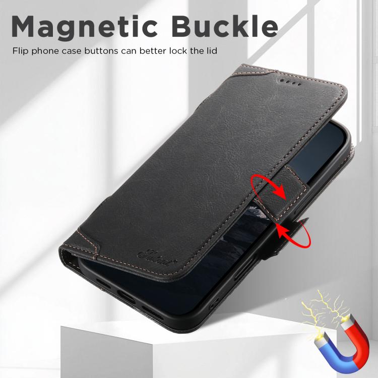 Custodia per telefono SUTENI J07 multifunzionale con apertura orizzontale e MagSafe in pelle., For iPhone 18, For iPhone 18 Pro, For iPhone 18 Pro Max, For iPhone 17 Pro Max, For iPhone 17 Pro, For iPhone 17, For iPhone Air