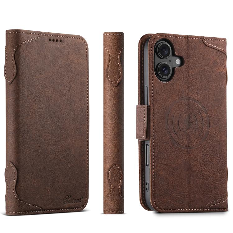 Custodia per telefono SUTENI J07 multifunzionale con apertura orizzontale e MagSafe in pelle., For iPhone 18, For iPhone 18 Pro, For iPhone 18 Pro Max, For iPhone 17 Pro Max, For iPhone 17 Pro, For iPhone 17, For iPhone Air