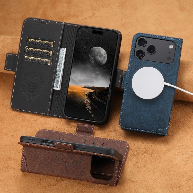 Custodia per telefono SUTENI J07 multifunzionale con apertura orizzontale e MagSafe in pelle., For iPhone 18, For iPhone 18 Pro, For iPhone 18 Pro Max, For iPhone 17 Pro Max, For iPhone 17 Pro, For iPhone 17, For iPhone Air