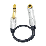 JUNSUNMAY 6.35mm 1/4 inch Male to Female Stereo Headphone Guitar Extension Cable Cord, 0.3m, 1.8m, 3m, 5m, 10m