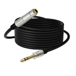 JUNSUNMAY 6.35mm 1/4 inch Male to Female Stereo Headphone Guitar Extension Cable Cord, 0.3m, 1.8m, 3m, 5m, 10m