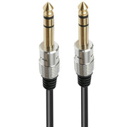 JUNSUNMAY 6.35mm 1/4 inch Male to Male Stereo Headphone Guitar Extension Cable Cord, 0.3m, 1.8m, 3m, 5m, 10m