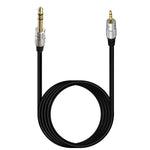 JUNSUNMAY 6.35mm Male to 3.5mm TRS Male Stereo Audio Cable Guitar Cord, 6.35mm Male to 3.5mm