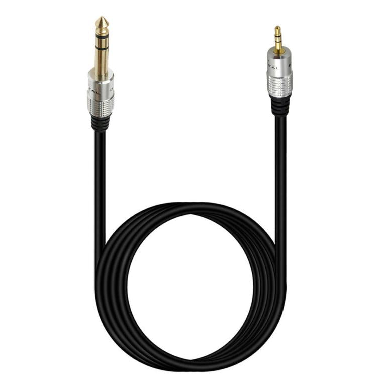 JUNSUNMAY 6.35mm Male to 3.5mm TRS Male Stereo Audio Cable Guitar Cord, 6.35mm Male to 3.5mm