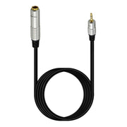 JUNSUNMAY 6.35mm Female to 3.5mm TRS Male Stereo Audio Cable Guitar Cord, 0.3m, 1.8m