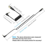 Cavo adattatore 3,5mm stereo maschio a XLR femmina 0,5m