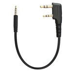 Cavo adattatore auricolare walkie talkie 25 cm 2 Pin-3.5mm