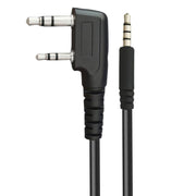 Cavo adattatore per auricolare radio per walkie talkie JUNSUNMAY, lunghezza: 25 cm, 2 Pin to Male 3.5mm, 2 Pin to Female 3.5mm