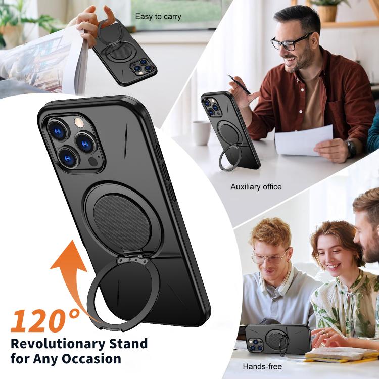 Custodia per PC/telefono Kalebol con supporto magnetico girevole MagSafe., For iPhone 15, For iPhone 14, For iPhone 14 Pro