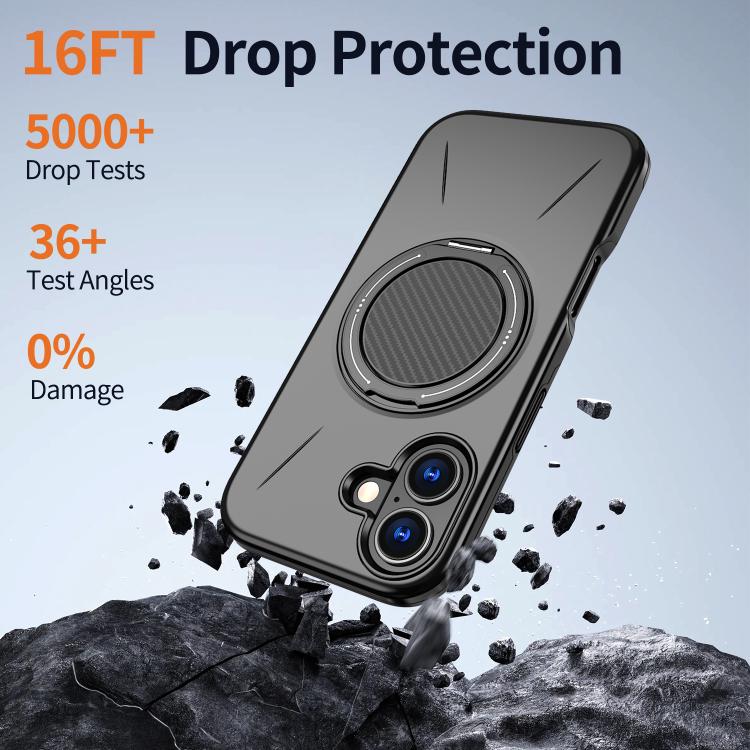Custodia per PC/telefono Kalebol con supporto magnetico girevole MagSafe., For iPhone 16, For iPhone 15 Pro Max, For iPhone 15 Pro