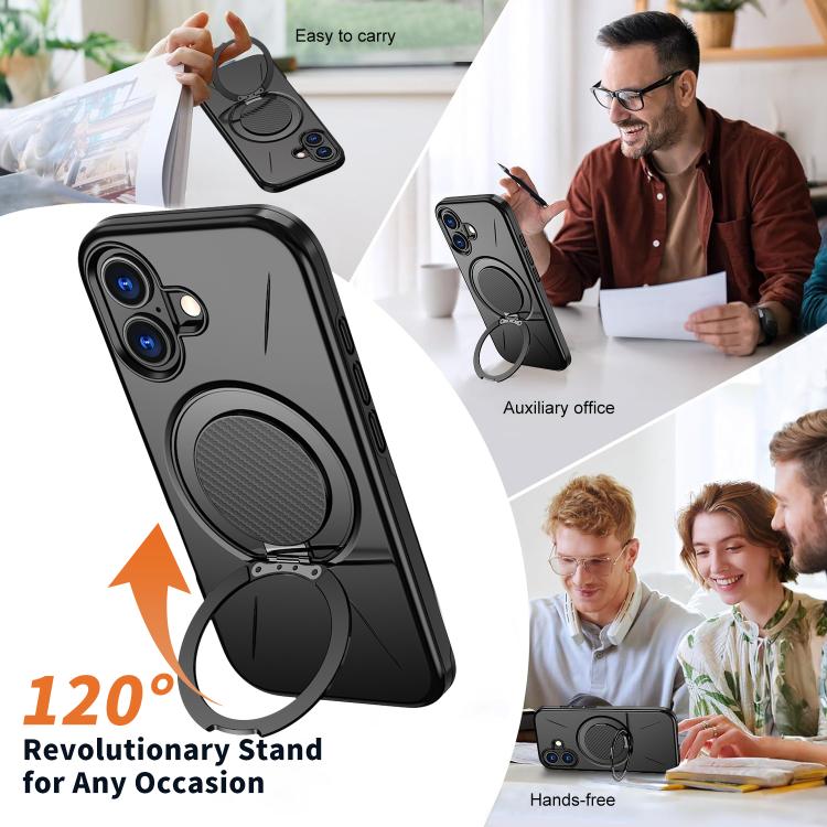Custodia per PC/telefono Kalebol con supporto magnetico girevole MagSafe., For iPhone 16, For iPhone 15 Pro Max, For iPhone 15 Pro