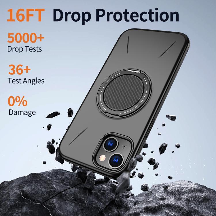 Custodia per PC/telefono Kalebol con supporto magnetico girevole MagSafe., For iPhone 15, For iPhone 14, For iPhone 14 Pro