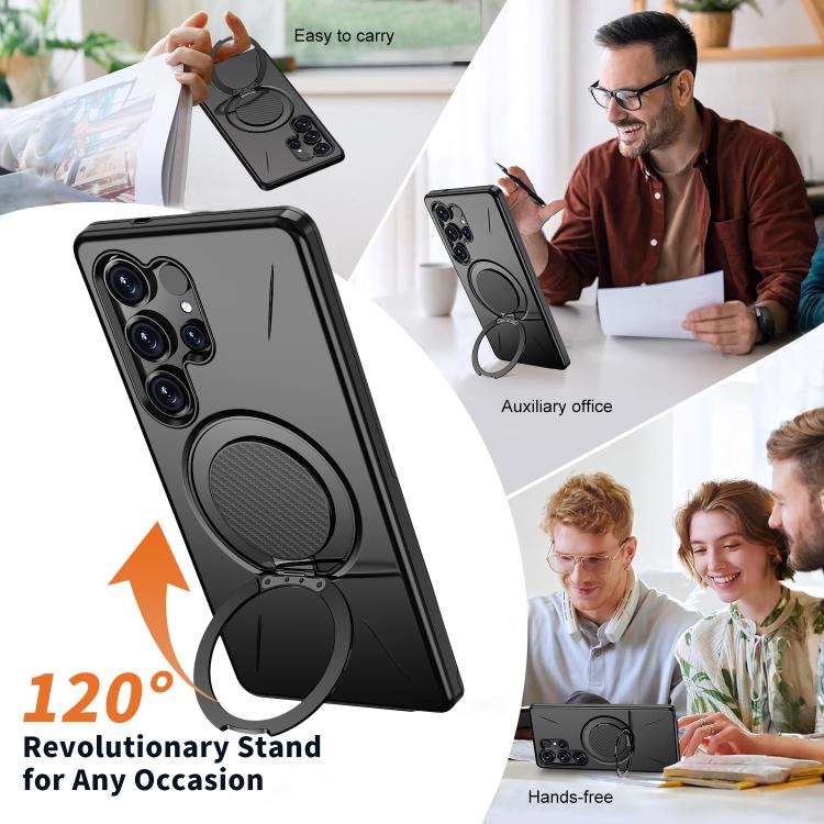 Custodia per PC/telefono Kalebol con supporto magnetico girevole MagSafe., For Galaxy S23 Ultra 5G, For Galaxy S23+ 5G, For Galaxy S23 5G