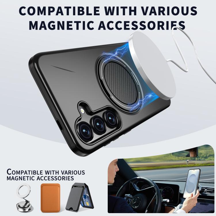 Custodia per PC/telefono Kalebol con supporto magnetico girevole MagSafe., For Galaxy S25 5G, For Galaxy S25+ 5G, For Galaxy S25 Ultra 5G
