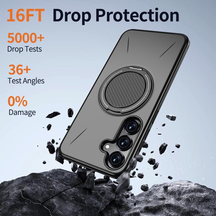 Custodia per PC/telefono Kalebol con supporto magnetico girevole MagSafe., For Galaxy S25 5G, For Galaxy S25+ 5G, For Galaxy S25 Ultra 5G