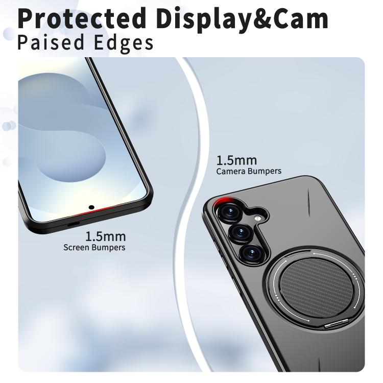 Custodia per PC/telefono Kalebol con supporto magnetico girevole MagSafe., For Galaxy S25 5G, For Galaxy S25+ 5G, For Galaxy S25 Ultra 5G