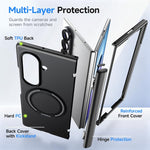 Custodia per PC/telefono Kalebol con supporto magnetico girevole MagSafe., For Galaxy Z Fold7 5G, For Galaxy Z Flip7 5G, For Galaxy S25 Edge 5G