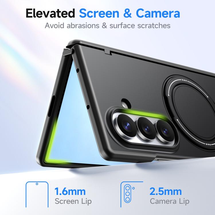 Custodia per PC/telefono Kalebol con supporto magnetico girevole MagSafe., For Galaxy Z Fold7 5G, For Galaxy Z Flip7 5G, For Galaxy S25 Edge 5G