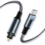 JUNSUNMAY Male USB Type-C to Male Toslink Optical Audio SPDIF Cable, 1.2m, 1.8m, 3m, 4.5m
