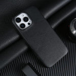 Custodia per telefono in vera pelle con texture litchi e retro MagSafe., For iPhone 16 Pro Max, For iPhone 16 Pro