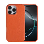 Custodia per telefono in vera pelle con texture litchi e retro MagSafe., For iPhone 13 Pro Max, For iPhone 13 Pro