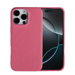 Custodia per telefono in vera pelle con texture litchi e retro MagSafe., For iPhone 14 Pro, For iPhone 14 Pro Max