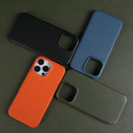 Custodia per telefono in vera pelle con texture litchi e retro MagSafe., For iPhone 15 Pro Max, For iPhone 15 Pro
