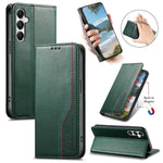 Cinturino elastico da polso, chiusura magnetica e custodia per telefono in pelle, For Samsung Galaxy M15 5G, For Samsung Galaxy A55 5G, For Samsung Galaxy A35 5G, For Samsung Galaxy A15, For Samsung Galaxy A05S 4G, For Samsung Galaxy A25 5G