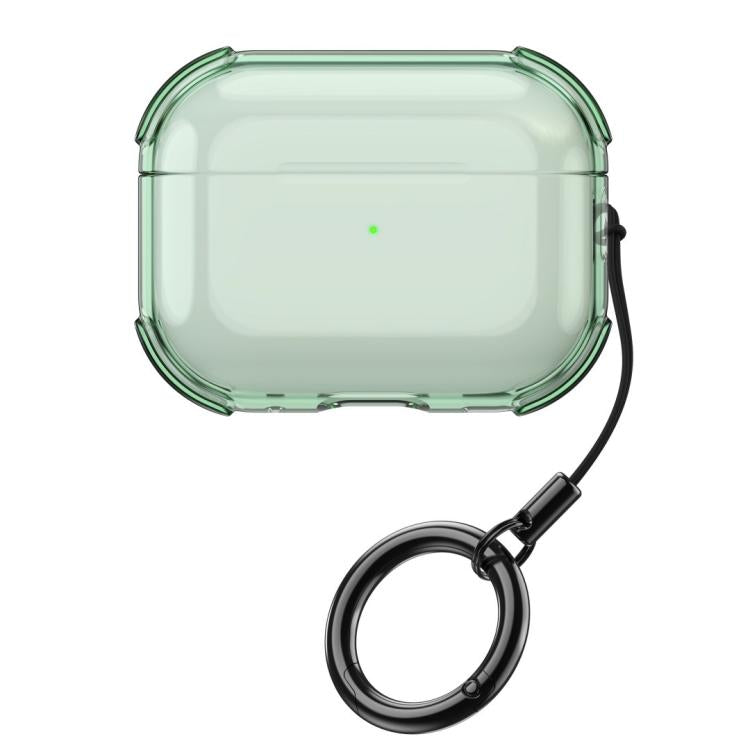 Semplice custodia protettiva trasparente in TPU morbido per auricolari con anello di fissaggio., For AirPods Pro 3, For AirPods 4, For AirPods Pro 2, For AirPods 3