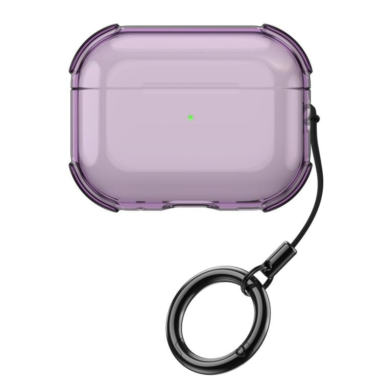 Semplice custodia protettiva trasparente in TPU morbido per auricolari con anello di fissaggio., For AirPods Pro 3, For AirPods 4, For AirPods Pro 2, For AirPods 3